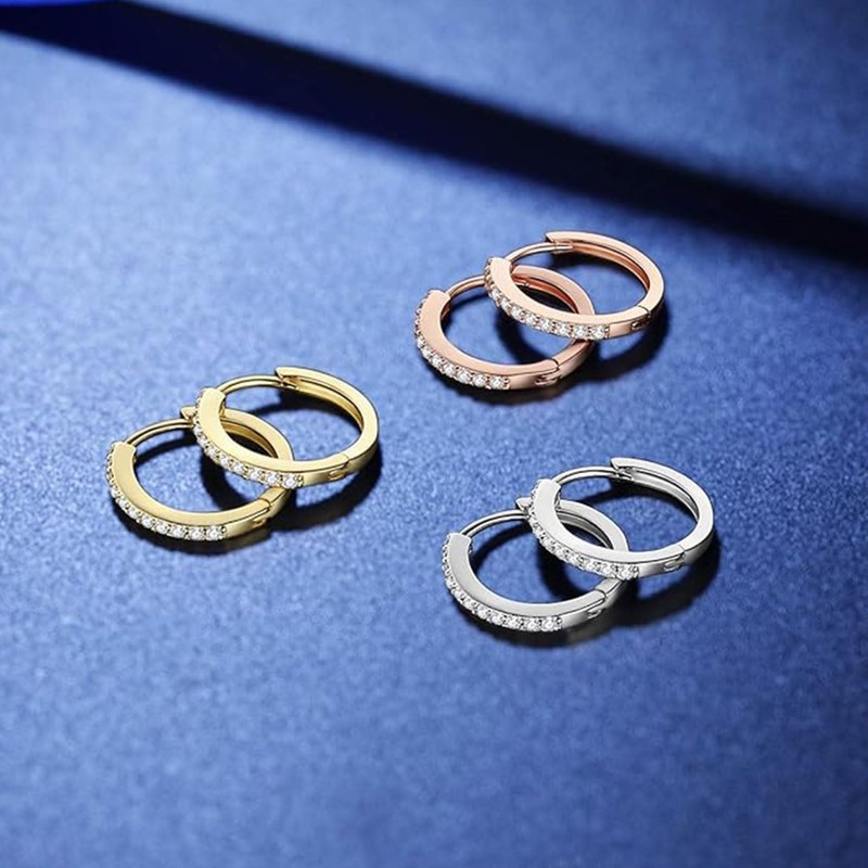 wynn's Silver Earrings for Women - S925 Sterling Silver Hoop