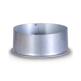 FIREFIX A150/K FAL Stove Pipe Capsule for Stove Pipe 120 mm I Wall Lining Lid I Chimney Pipe Accessories Made of High-Quality Sheet Steel, 0.6 mm I Conically Insertable, Silver