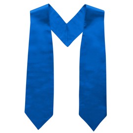 TopTie Graduation Stole Unisex Adult Graduation Stole Graduation Accessories 58 Inches Blue, blue