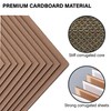 400 Packs 3.5x4.5 Inch Corrugated Cardboard Sheets, Premium Brown Corrugated