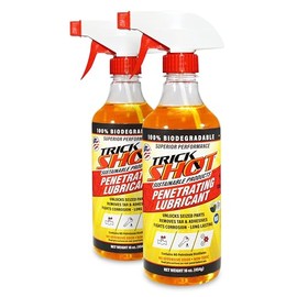 Non-Toxic Penetrating Oil | Eco-Friendly, Non-Flammable, Food Grade & Biodegradable | Rust Inhibitor | 3-in-1 Lubricant, Penetrating Oil, and Degreaser by Trick Shot® USA Made | 16 oz (2-Pack)