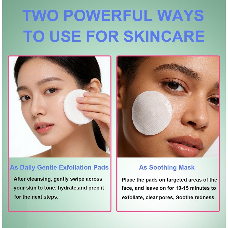Madecassoside Toner Pads for Soothing Redness, Acne Care, Dark Spot