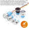 Gebildet 0.87 inch/22 mm Stainless Steel Push Button Switch 12V-24V