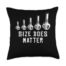 Size Does Matter Autumn Leaf Blower Throw Pillow