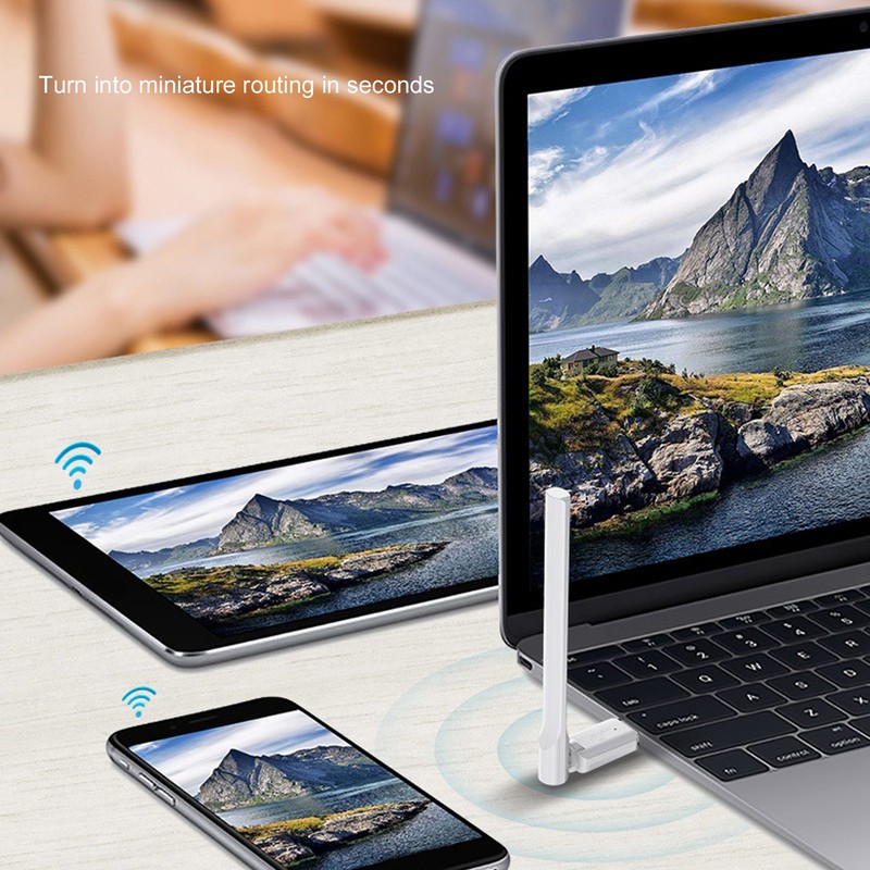 WiFi Adapter 150Mbps 2.4GHz USB Wireless Network Card for Data
