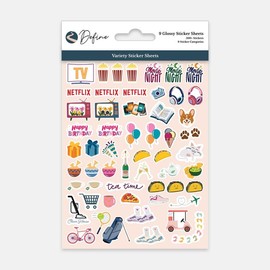 Variety Sticker Sheets for Planners, Journals, and Notebooks