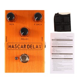 Delay Effect Pedal BBD Chip 3 Knobs Effector for Electric Guitar Performance Solo Orange