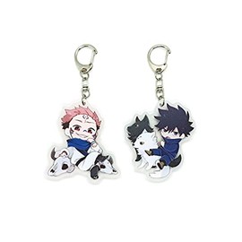 EBTY DREAMS Inc. - Set of 2 Jujutsu Kaisen Acrylic Keychain Megumi Fushiguro, Sukuna Ryoumen