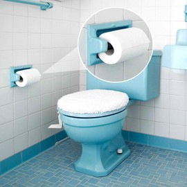 HINZIC 10 Pack Toilet Paper Rollers Plastic Spring Loaded Tissue Holder Spindle Replacement Rod Black Bathroon Toilet Paper Holders