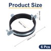 uxcell 6 Pcs Split Ring Pipe Hanger, 90mm/3.5inch Adjustable Pipe