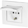 Flush-Mounted Socket, Cover, Plug-In Terminal, All-in-One, Series M1 Pure White