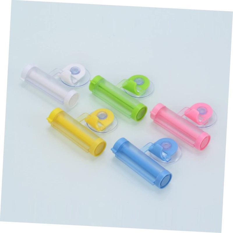 Baluue 5pcs Toothpaste Rolling Squeezer Easy Toothpaste Dispenser Toothpaste Holder