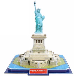 3D Puzzle Statue of Liberty - DIY Architecture Building Model Kit | Realistic Replica, No Glue | Educational Toy for Kids & Adults | New York Landmark Decor