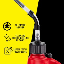 4 Pack Hose Bender for Racing Fuel Tanks, Utility Containers, Gas Cans - Heavy Duty - Compatible with VP, Sportsman, Rural King and more. Provides the Ideal Bend for Your Fuel Hose