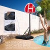 Portable Basketball Hoop 5.5-6.1Ft Height Adjustable LED Poolside Gift for