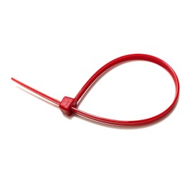 Cable Ties - 300mm x 4.8mm - Strong Nylon Zip Ties (100, Red)