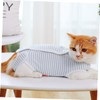 Mipcase Surgical Recovery Suit for Cats Cat Clothing for Grooming