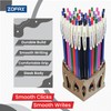 ZOFAX Clicky Retractable Ballpoint Pens, BLACK, Fine Point (0.7mm), Pack