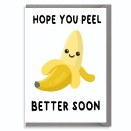 Get Well Soon Card - Thinking of You Card, Witty Recovery Greeting for Get Well Cards for Women, Men, and Children - Humorous Encouragement for Sick Friend, Hospital Stay, Healing Wishes