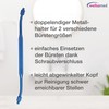 wellsamed Duo Interdental Brush Holder with Angled Head Blue for