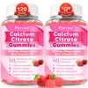 Calcium Citrate Gummies - Chewable Calcium Gummies for Bone, Muscle,