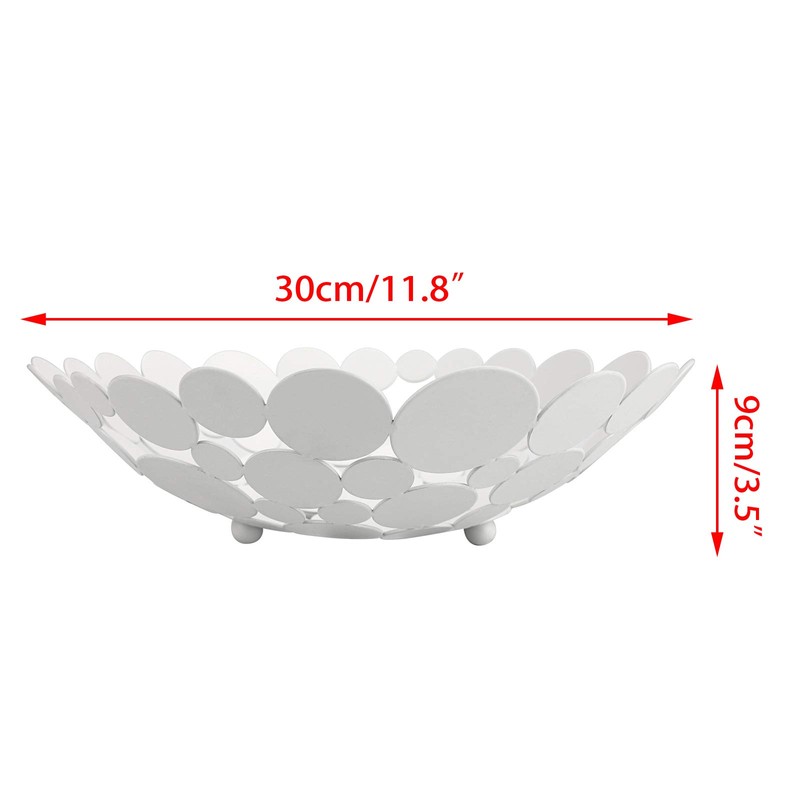SUMNACON Countertop Fruit Holder Basket Metal Fruit Storage Bowl Kitchen