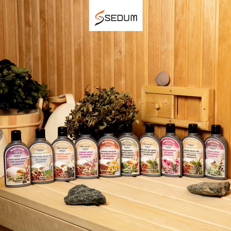 Sedum Natural Herbal Extract for Sauna, Massage, Broom Soaking -