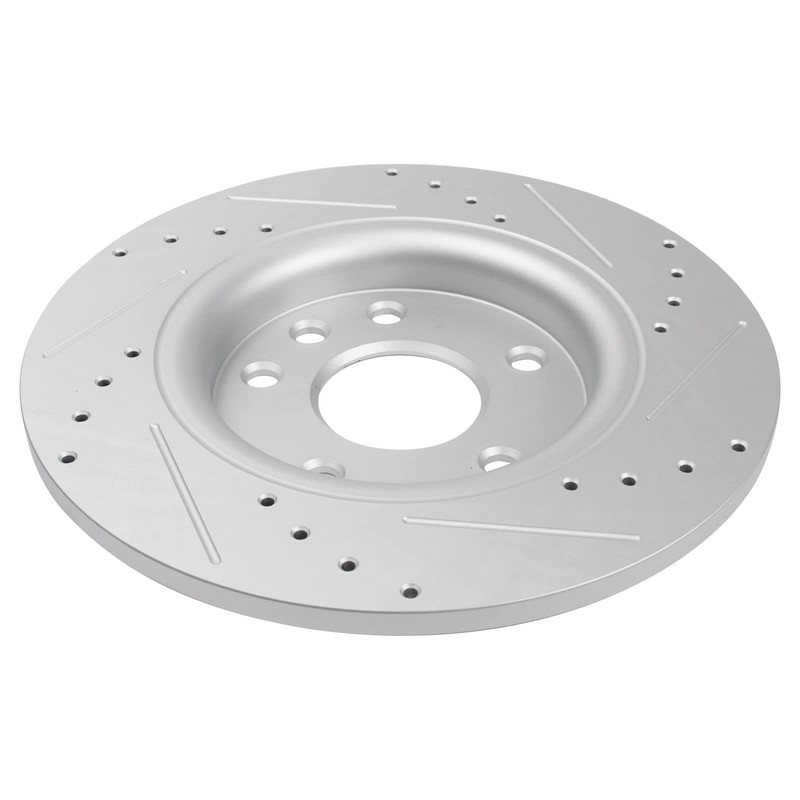 TRQ Rear Brake Pad & Rotor Kit Performance Ceramic Premium