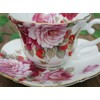 Royal Arden 37101 Bone China Cup & Saucer, Rose Pattern,