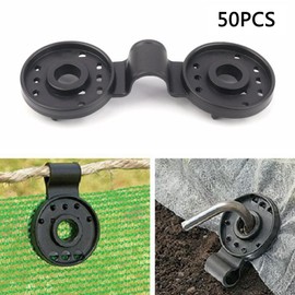 Amagogo 50x Tarpaulin Clips Tarpaulin Clamps Windproof Bracket Plastic Awning