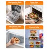 KEMETHY 7 Pack Glass Food Storage Containers with Lids,Stackable BPA