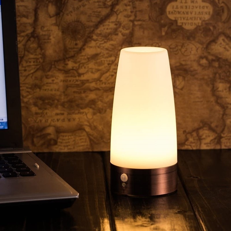 Wireless Motion Sensor LED Night Light Battery Powered LED Table
