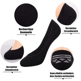 Toes Home Women's Socks, 8 pairs (3 black + 3 skin colour + 2 white)