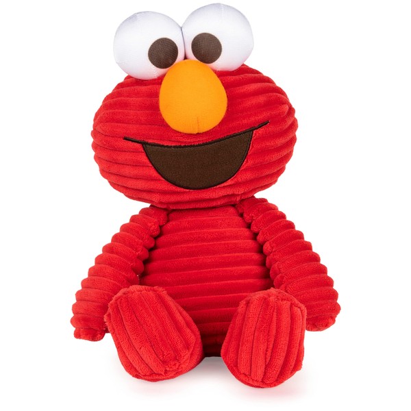 GUND Sesame Street Official Cuddly Corduroy Elmo Muppet Plush, Premium Plush Toy for Ages 1 & Up, Red, 10.5”