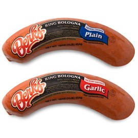 Berks Plain & Garlic Ring Bologna Variety Pack, 16 oz. per Individually-packed Piece (Pack of 2)