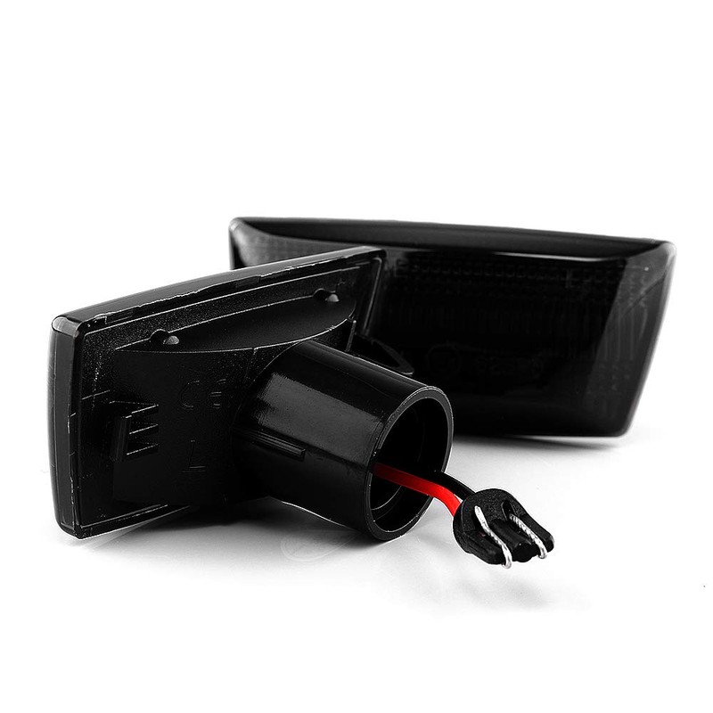LIGHTDELUX Replacement for 2 x LED Side Indicators, Approved Mudguard