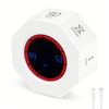 Kaflin Rechargeable Visual Timer, 8-Angle Auto-Rotating Screen with Gravity Sensor,