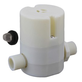 RDEXP Automatic 1/2" Water Level Control Valve - Float Valve - ABS Plastic - White