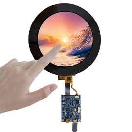 FanyiTek 4" 4 inch 720x720 300nit IPS MIPI LCD Round Touch Screen and Controller Board 31 pins