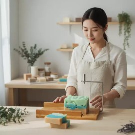 HPS 수제 비누 절단기 나무 몰드 커팅기 공방용 자르기 도구 Handmade Soap Cutter Wooden Mold Cutting Tool for Workshop [Soap cutter]