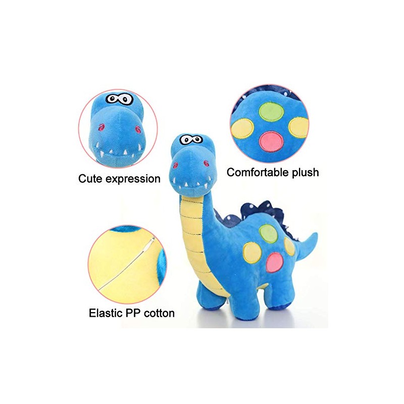 EQLEF Plush Dinosaur Cute Stuffed Dinosaur Soft Dinosaur Plush Toys