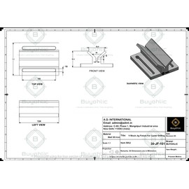 Buyohlic SGI V Block Jig Fixture For Center Drilling of A Round Work-piece 2" Capacity Unbreakable