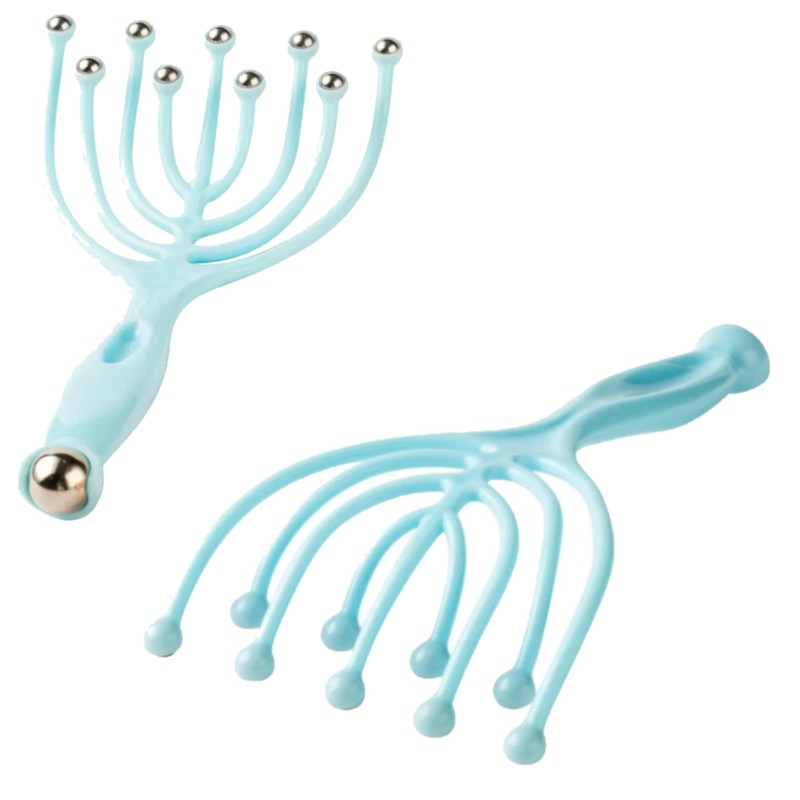 Nine Claw Head Massager Handheld Head Scalp Massager with 10