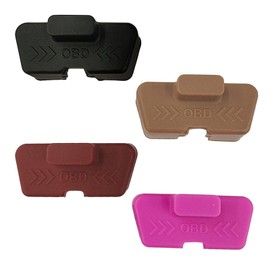 OBD Port Lid – Waterproof OBD Interface Protective Cover, Silicone Socket Locking Sleeve for Car, Automotive Interior Socket Cover, Security Device for Vehicle, Universal Fit （4pack）