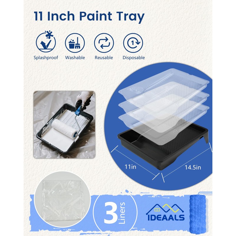 32PCS Paint Roller Kit with Extension Pole - 2 to