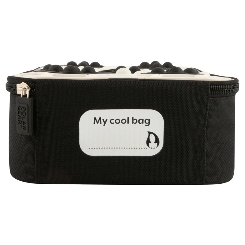 Polar Gear Football Sensory Popit Lunch Bag Insulated, Polyester, Black