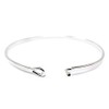 by you Inspirational Fearless Message Engraved Thin Cuff Bangle Hook