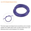 sourcing map 18AWG Stranded PVC Hookup Wire, UL1015 600V 15m/50ft