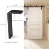 CCJH 6FT Ceiling Mount Bracket Sliding Barn Door Hardware Kit