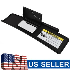 ECCPP Left Driver Side Sun Visor Assembly without Sunroof Black Fits For 2006-2015 For Mazda MX-5 Miata(NE5169320D02)